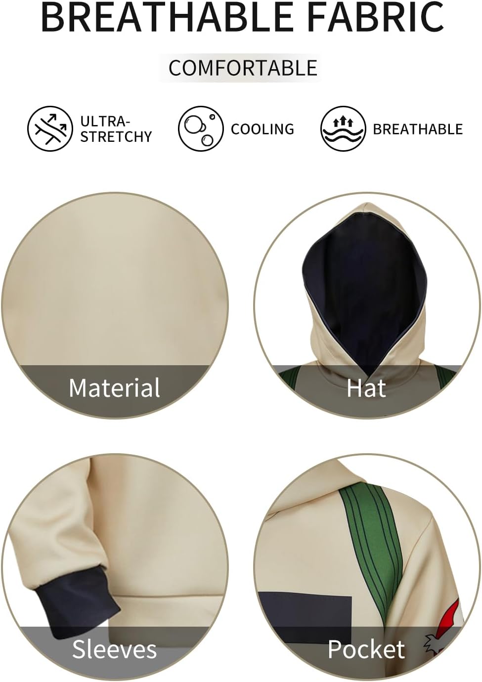 Kids Hoodie Cosplay Costume Printed Pullover Hoodie Sweatshirts Coat Halloween Jacket - Image 2