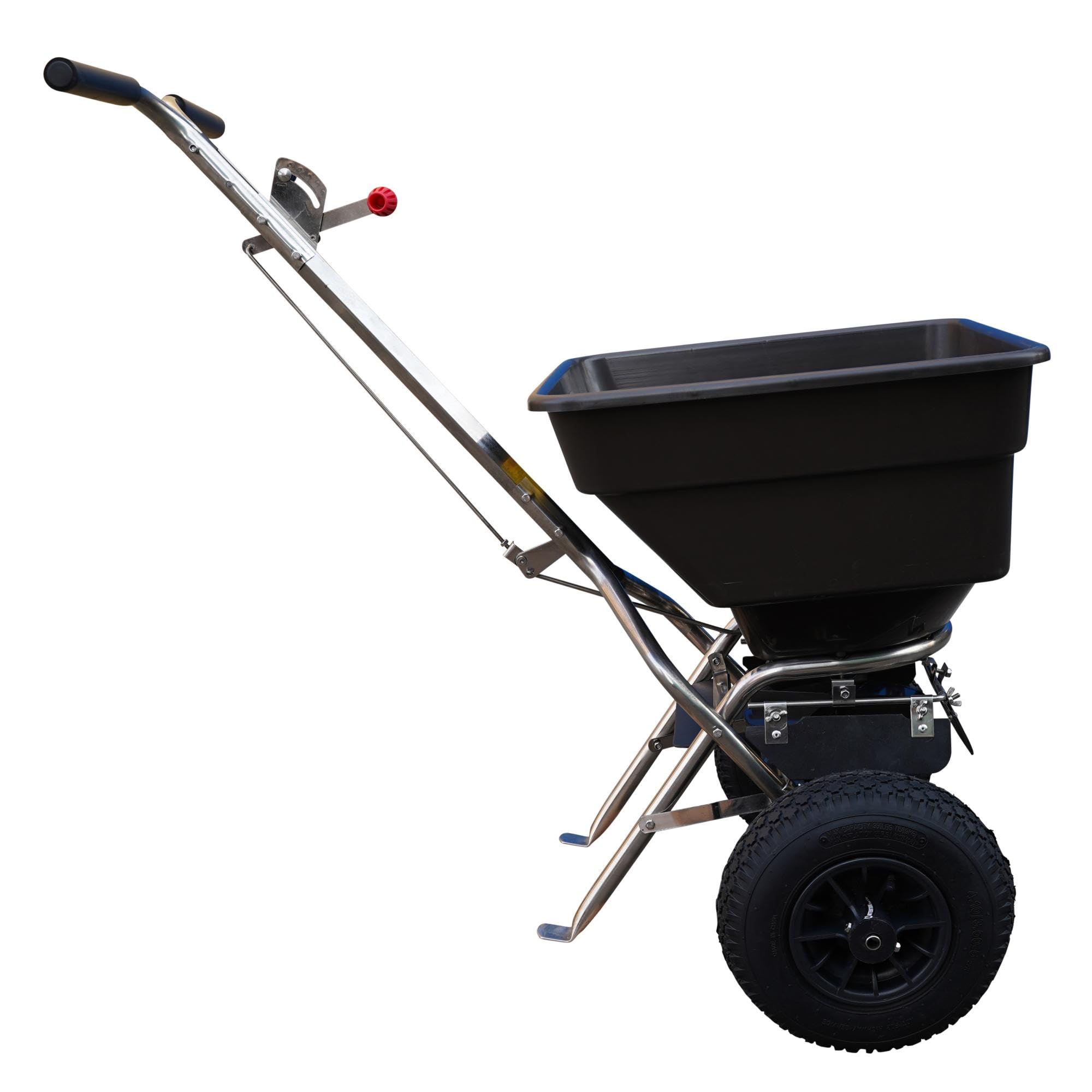 Texas CS6000S Streuwagen | bis zu 300 cm Arbeitsbreite | 58 Liter Fassungsvermögen | Geeignet für Samen, Dünger und Salz
