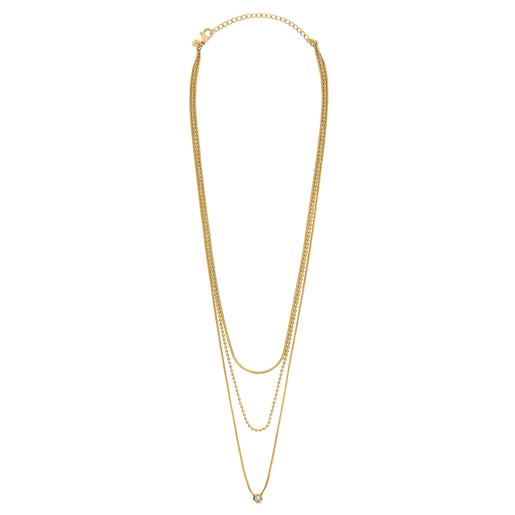 Breil, Collana Donna in Acciaio, Cristalli | Collezione MOONLIGHT, Collana, Dimensione 45 cm, Gioiello idee regalo donna