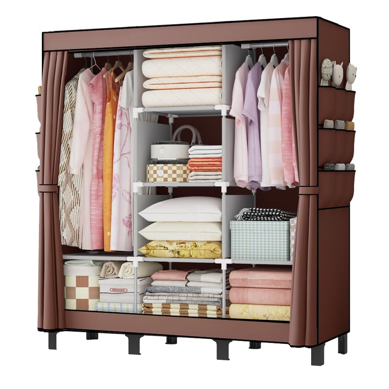 Armoire de chambre mobile et dressing simple pour optimiser un petit dortoir