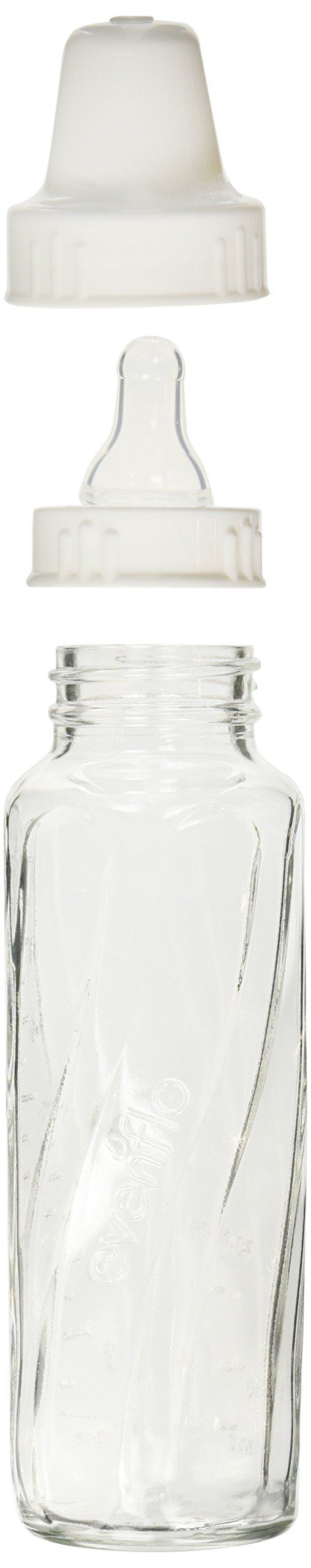 Evenflo Lot de 3 bouteilles en verre classiques, 237 ml – 2 paquets de 3 bouteilles