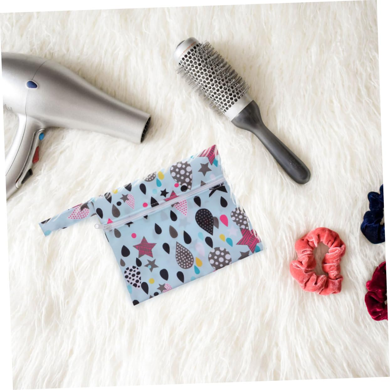 9stücke Wiederverwendbare Menstruationsbinden aus Bambuskohle für Damen Waschbar und Umweltfreundlich mit Aufbewahrungsbeutel