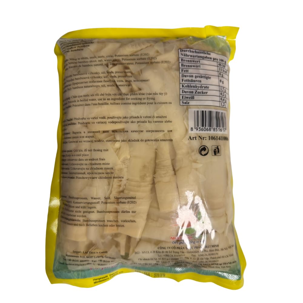 Lac Thien Geraspelte Bambussprossen Konserviert Gebrauchsfertig 14 x 1,2kg