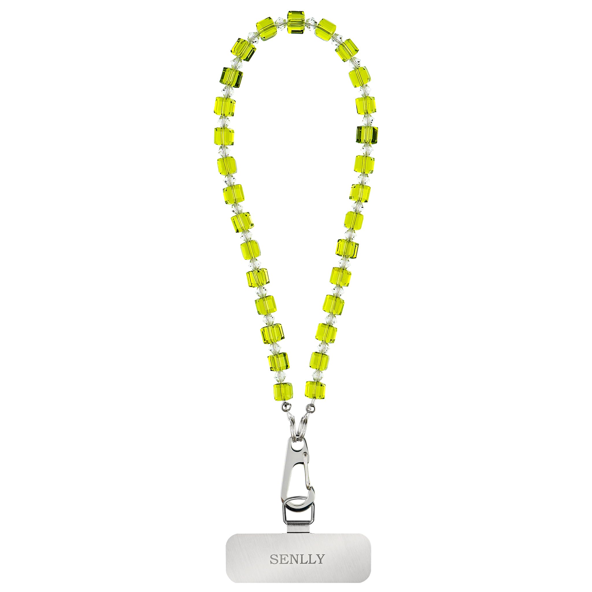 SENLLY Wristlet Phone Lanyard Charm, Selected K9 Crystal Wrist Strap, Use Stainless Steel Hardware, Jewel Gift for Women