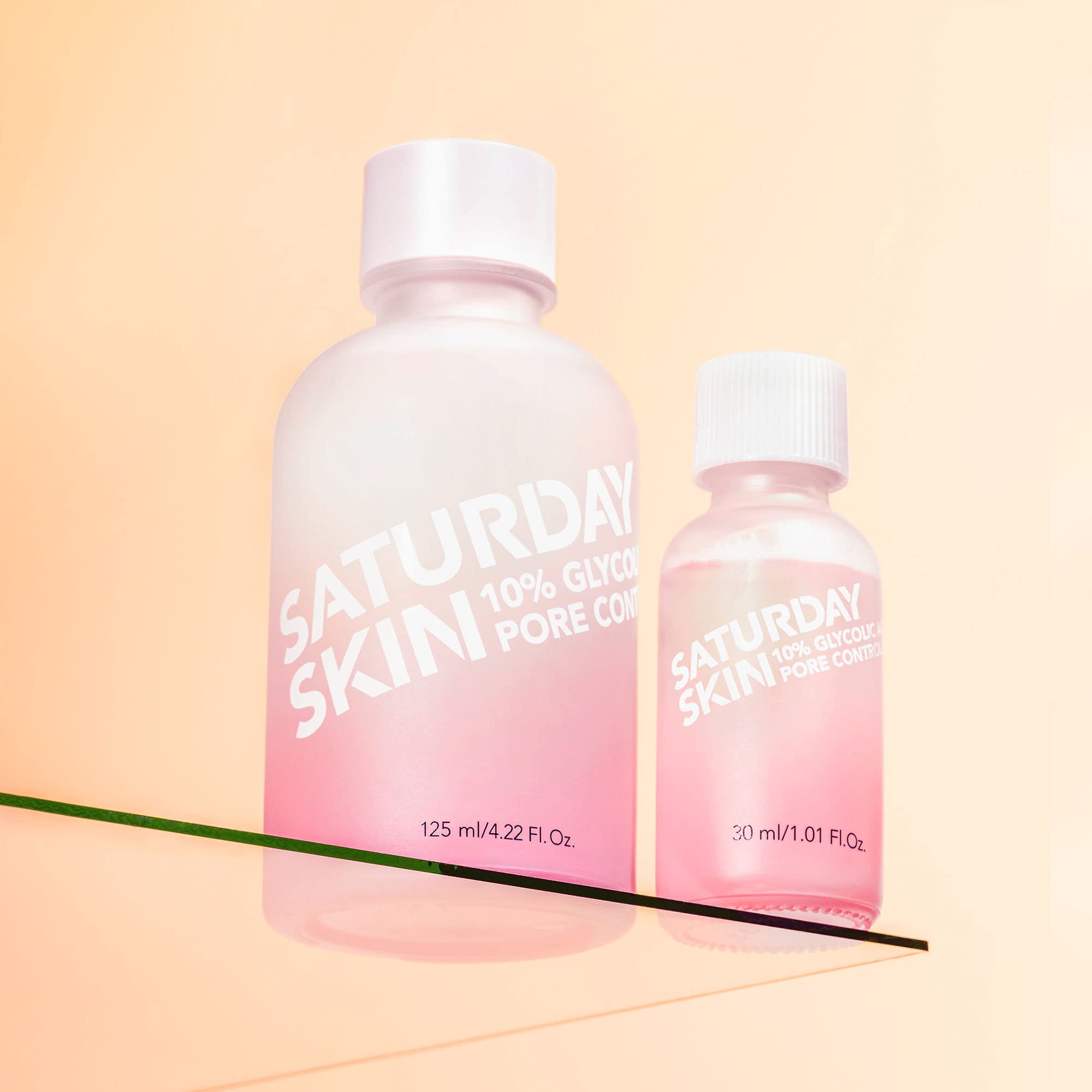 Saturday Skin Pore Clarifying Travel Sized Toner 10% Glycolic Acid&AHA Deep Cleansing Astringent Facial Toner