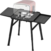 Ninja Woodfire Foldable BBQ Stand Trolley, Fits Ninja Woodfire Outdoor Electric BBQ (OG700 Series), Official Accessory, Black