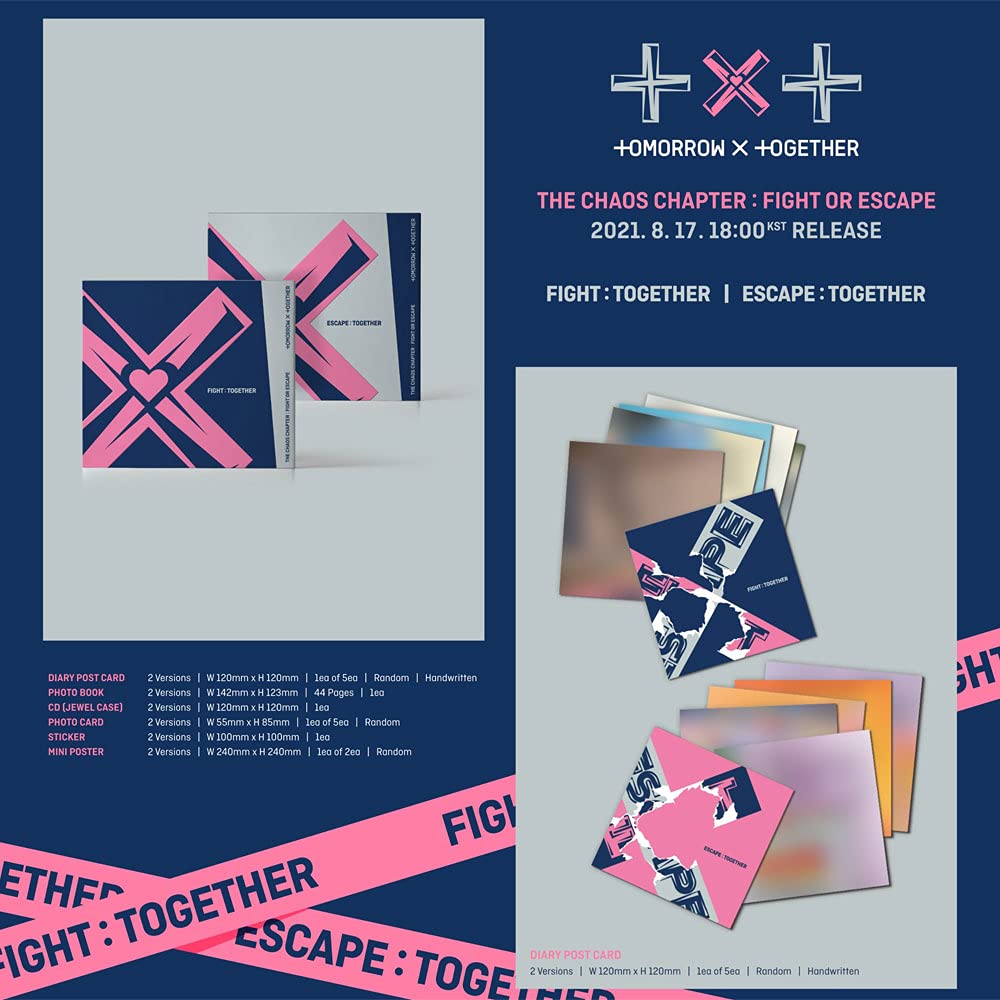 TOMORROW X TOGETHER TXT THE CHAOS CHAPTER : FIGHT OR ESCAPE