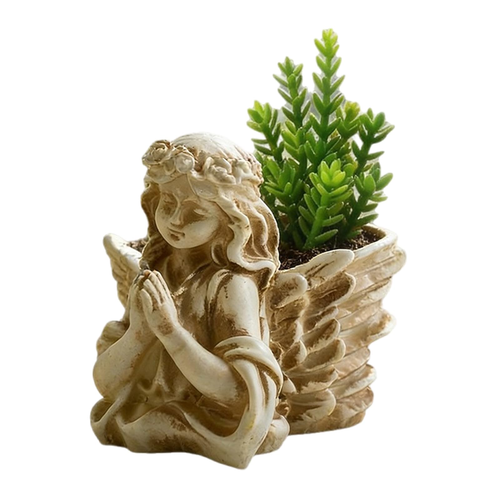 Ornamental Shape Flower Pots Container for Succulents Arrangements and Gifts Perfect for Home Garden Decoration Patron Sculpture Antique Fashion Plant European Fashion Decorative Garden Traditional