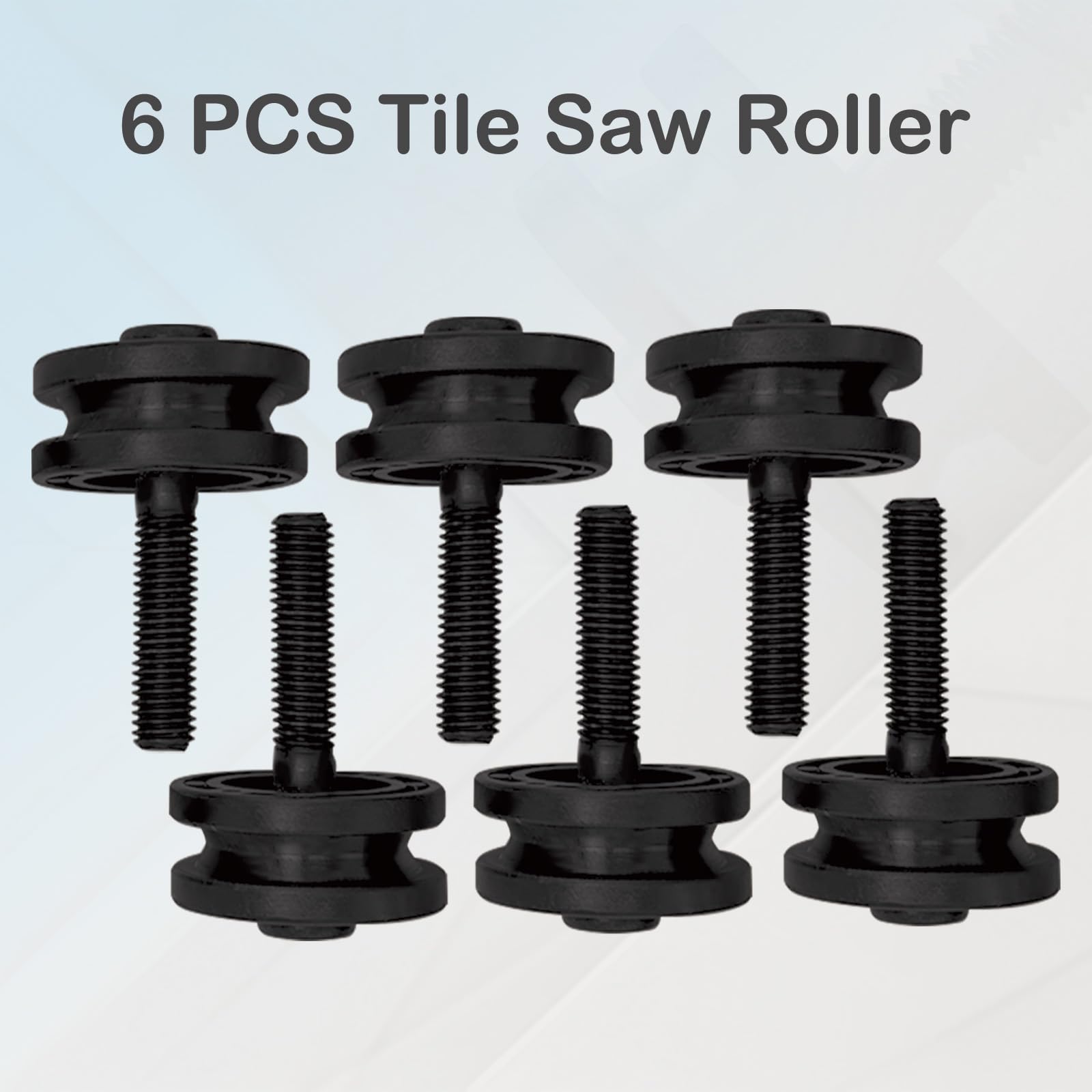 Paquete de 6 rodillos de mesa de sierra de azulejos de repuesto 089041054704 524820001 305784005 306784001 305784001 para Ridgid R4030 R4030S R4031 R4031S R4031S R40331S 11
