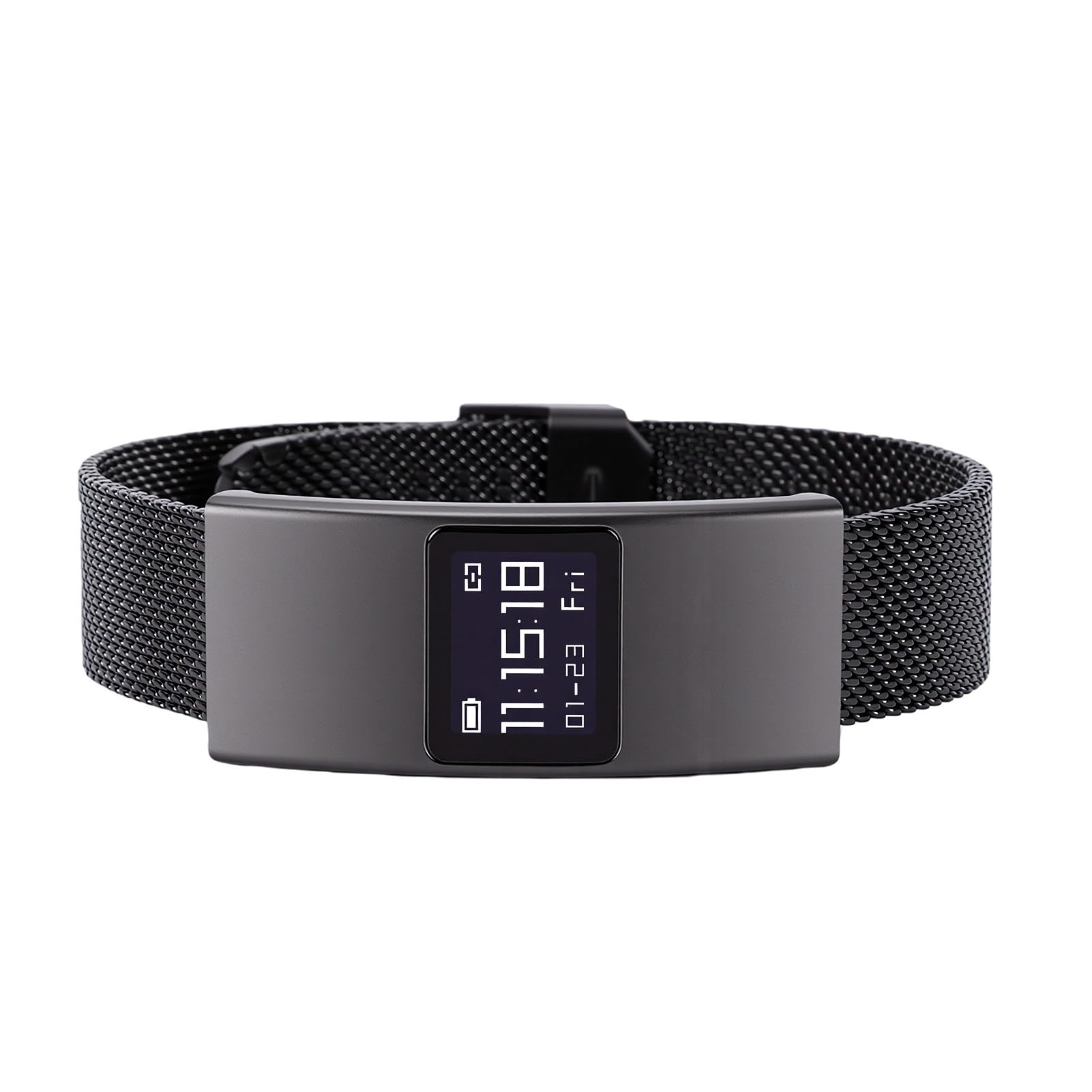 Tangxi Bracciale Intelligente con Cinturino Impermeabile IPX8 e Acciaio | Bluetooth 5.3, Monitoraggio delle Fasi del Sonno, Controllo Remoto della Fotocamera, Batteria da 5-7 Giorni, Ricarica