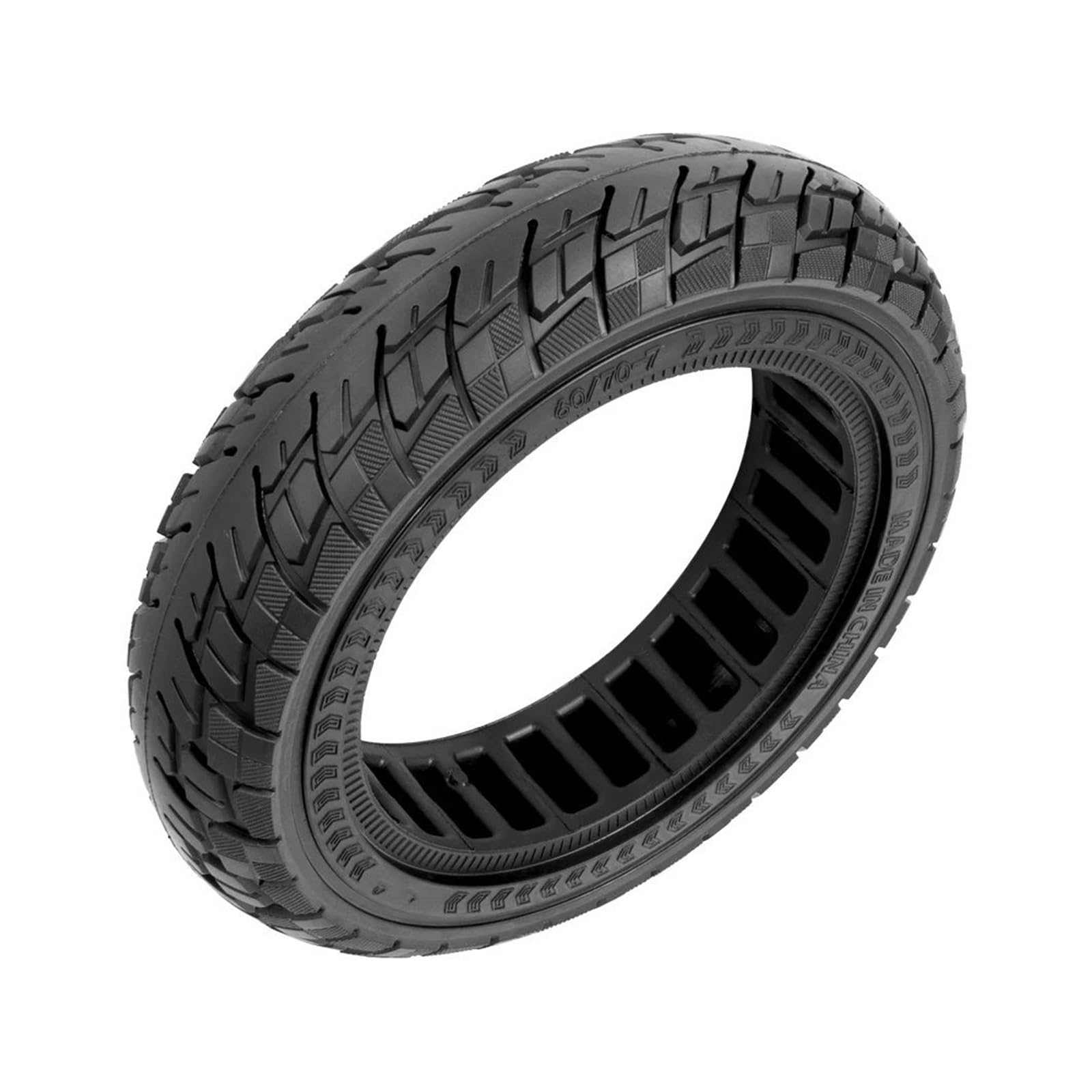Neumático sólido for patinete eléctrico, Compatible With Xiaomi, 4 Pro de 10 pulgadas, con diseño de panal, 60/70-7.0, todoterreno, sin cámara. rueda de scooter de goma maciza