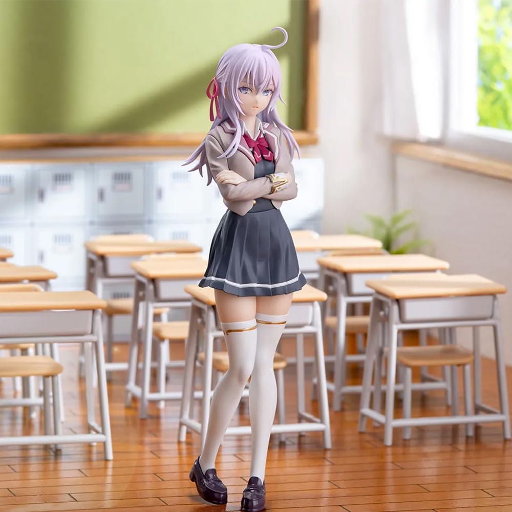 DEXSHUN 3pcs Alisa Mikhailova Kujou Figura Anime Figuras Lindo Personaje Alisa Estatua PVC Modelo Adornos de Escritorio