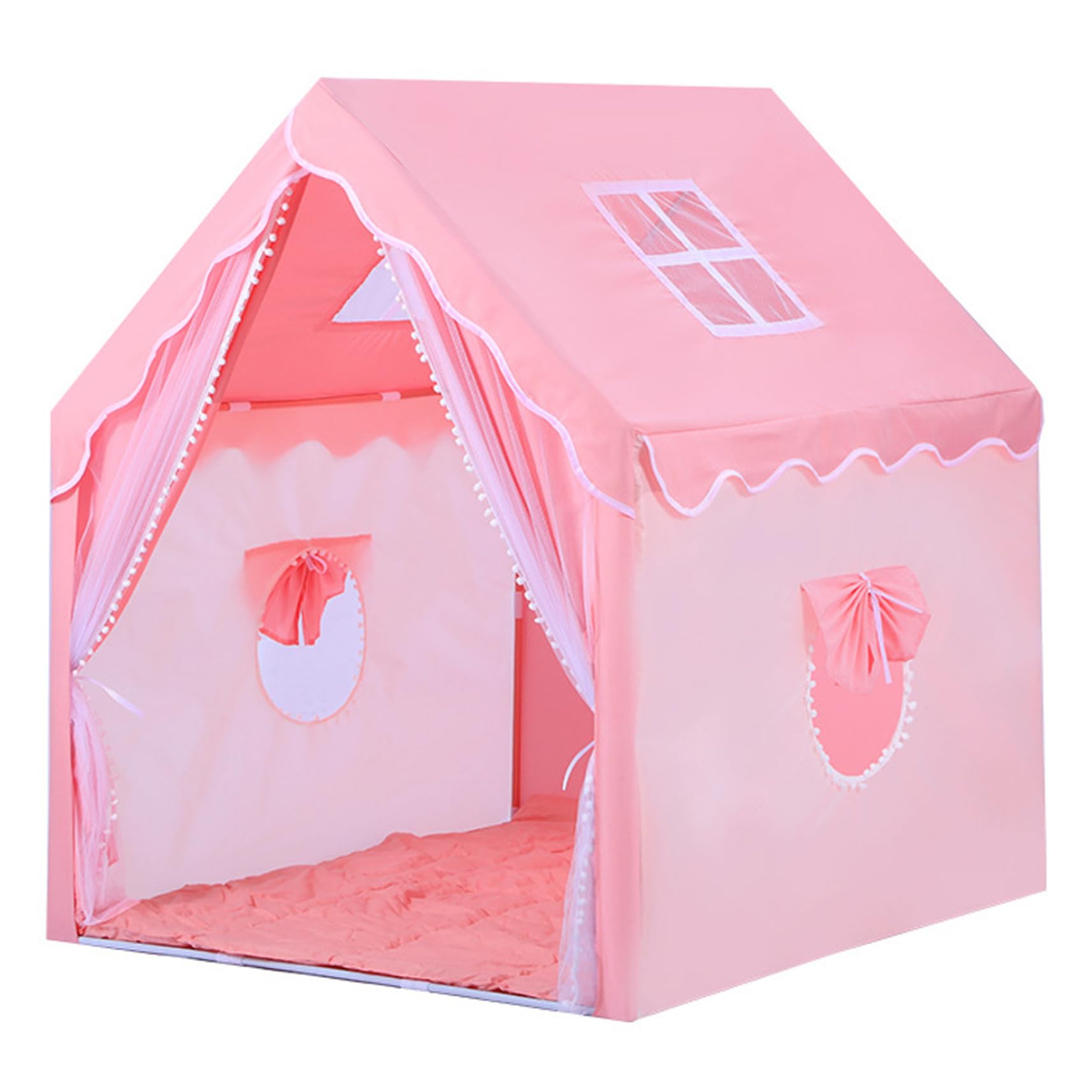 Kinderspielzelt für den Innenbereich, Prinzessinnen-Spielhaus mit Wolkendekor, geräumiges, faltbares Innenzelt für Mädchen und Jungen, fantasievolle Spielkinder