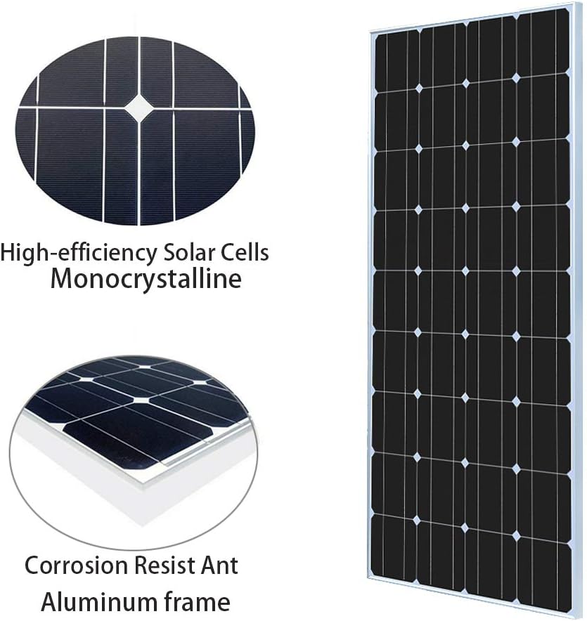 Flаѕh Dеаlѕ - 60% оƒƒ XINPUGUANG Solar Panel Kit 200 Watt 12 Volt ,2pcs 100 Watt Moncrystalline Solar Panel +20A Charge Controller+ Extension cable ，Mounting brackets for off grid RV Trailer Camper Marine (200W Solar Kits)