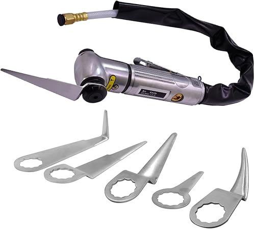 Jitterbug Removedor de parabrisas neumático de aire, cuchillo de corte de aire, cortador de sellador de ventana neumático, cuchillas de corte de