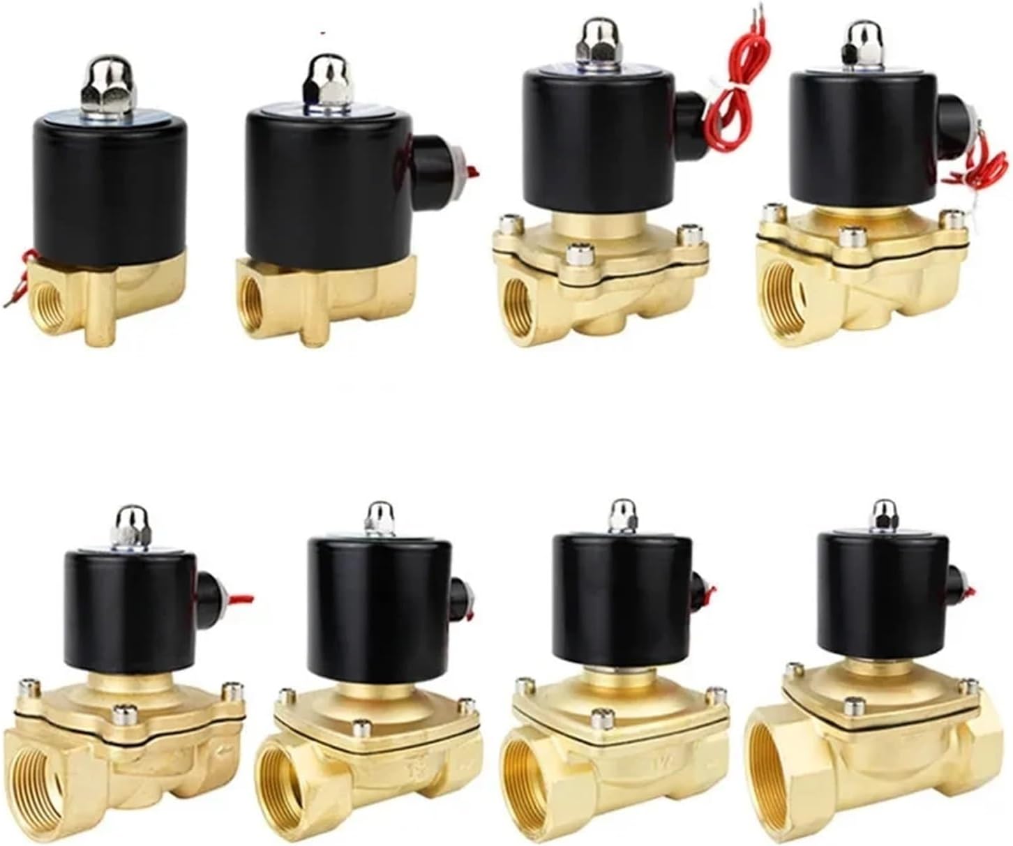 solenoid valve 1/4" 3/8" 1/2" 3/4" 1" DN8/10/15/20/25/50 Normally closed pneumatic water oil air 12V 24V 220V 110V(AC110V,DN8)