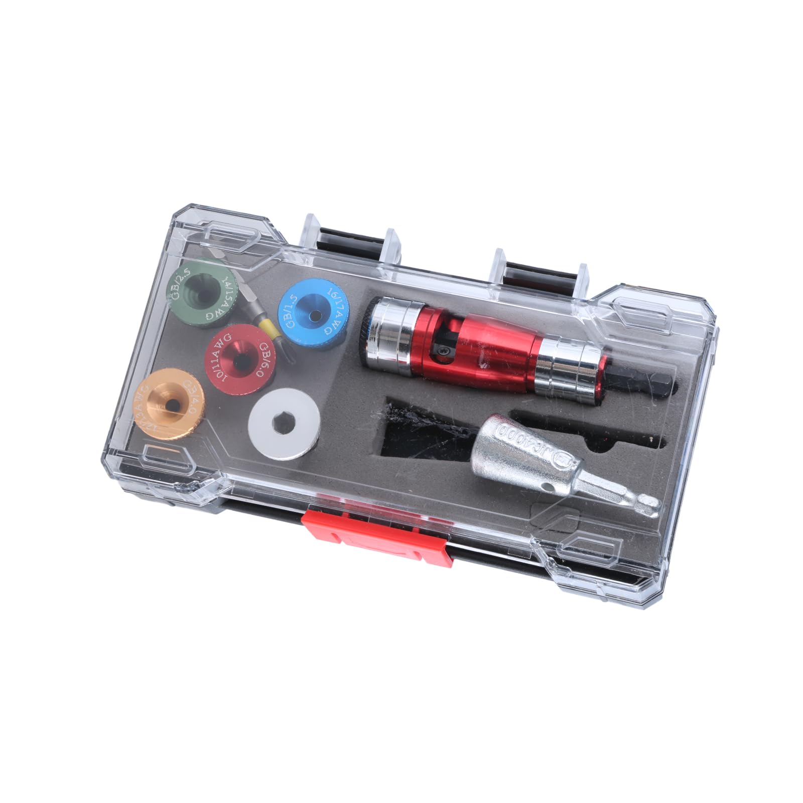 Duty Wire Strippers for Drill, Adjustable Peeler Length, Aluminum Alloy, Essential Tool for Electrical Work Aluminum Alloy Strippers