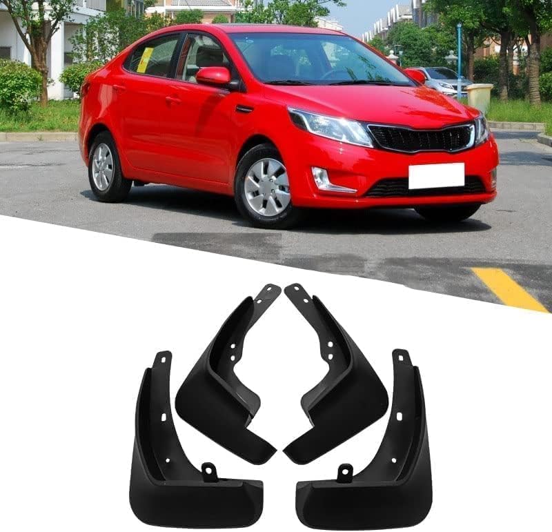 Bavette Kia K2 Rio 2011-2014 : Kit de 4 garde-boue avant et arrière