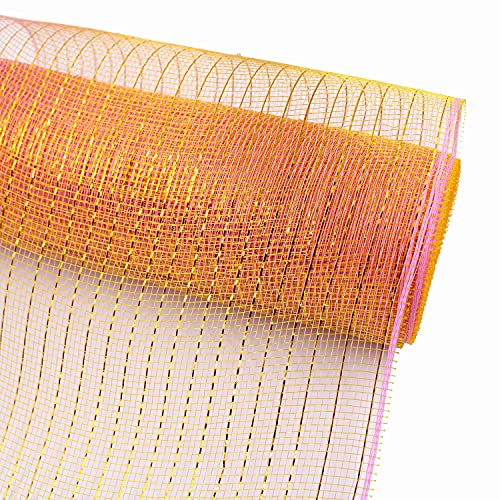 YTACPN Cintas para Envolver, Rollos de Malla de Polietileno, lámina metálica Decorativa, Cinta de Malla de Colores Mixtos
