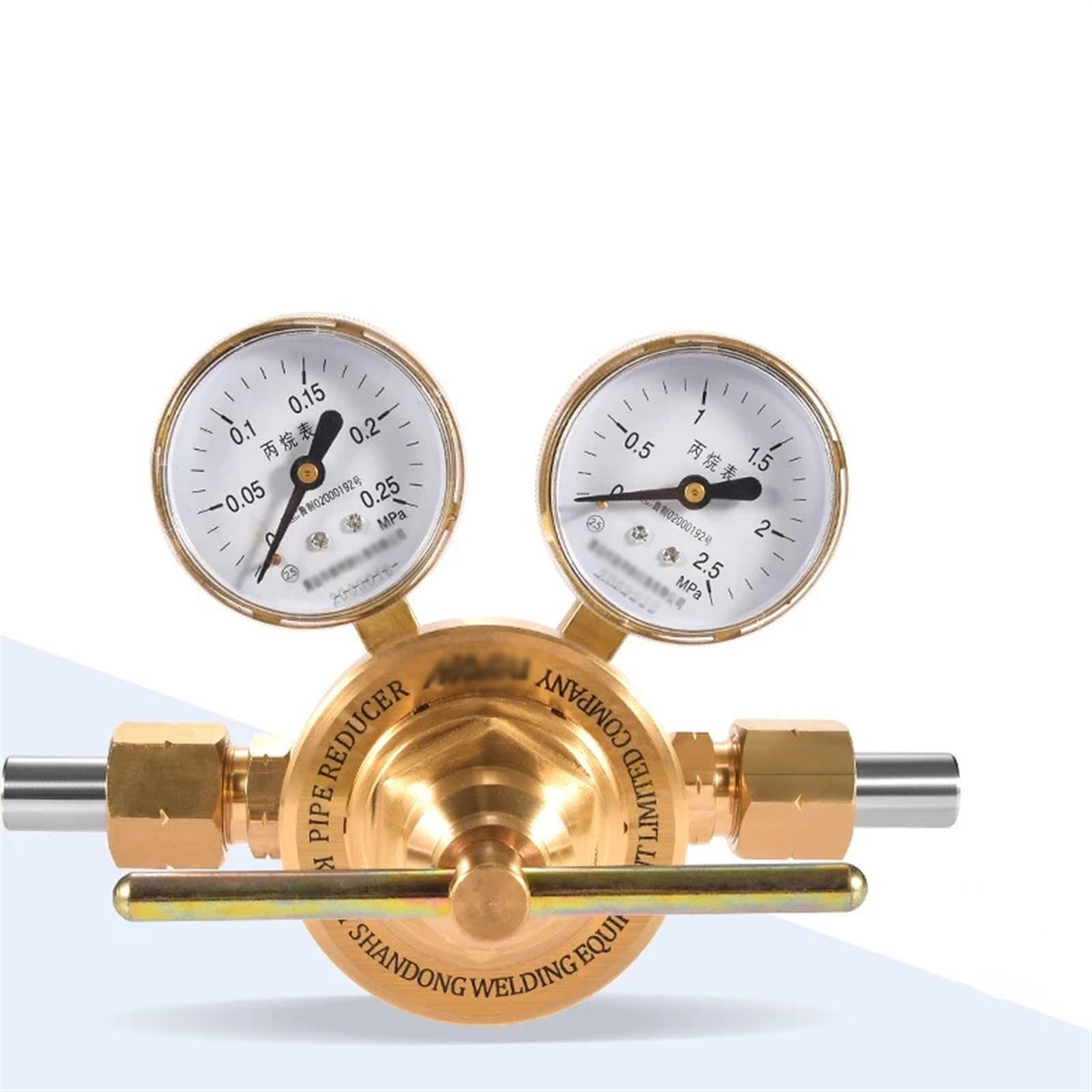 Brass Oxygen Regulator Welding Gas Welder Propane Acetylene Regulator with Low & High Pressure Reducer Meter for Torch Cutting(Propane Regulator)