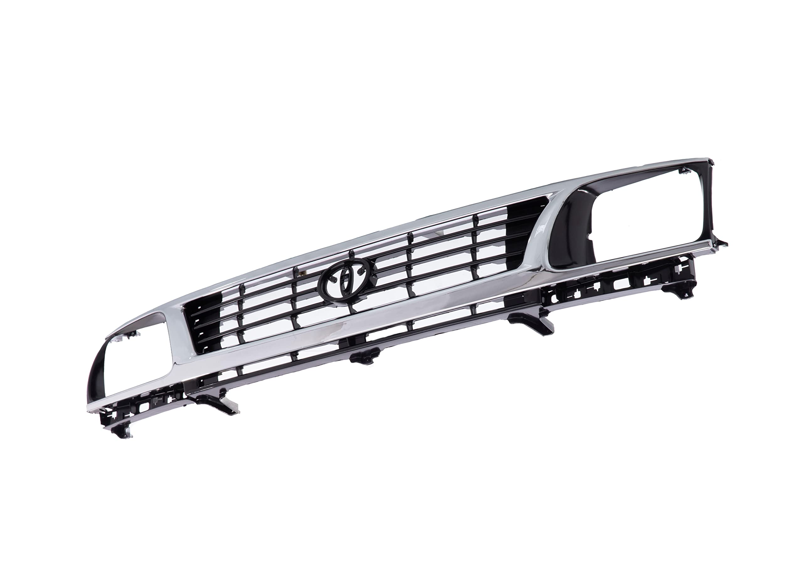Front Chrome Shell Painted Black Insert Grille Fits 2012-2015 Tacoma TO1200351