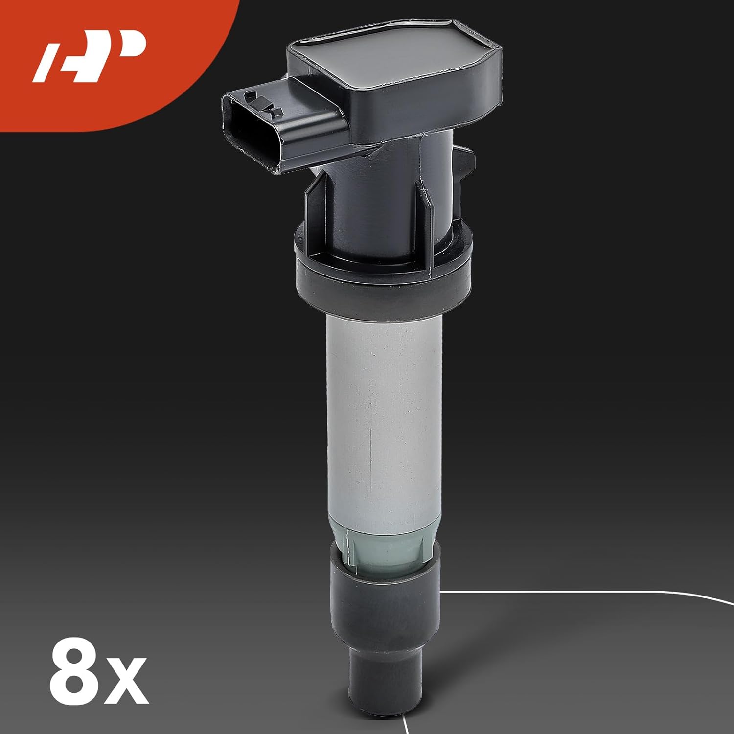 A-Premium Set of 8 Ignition Coil Pack and Iridium Spark Plugs Compatible with Cadillac SRX 2007-2009, DTS 2007-2011, STS 2007-2010, XLR 2007-2009 & Buick Lucerne 2007-2011, 4.6L