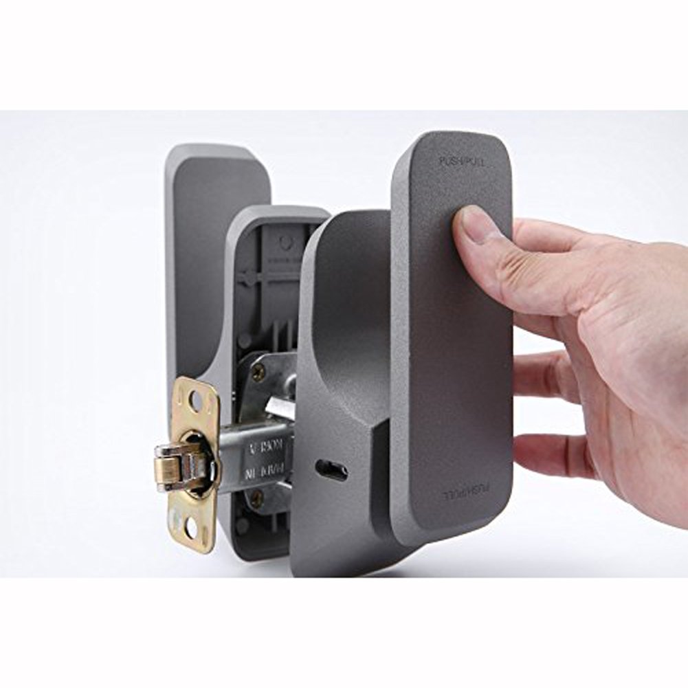 Amazon | プッシュプル ワンタッチプッシュプル 簡単DIYドアノブ 