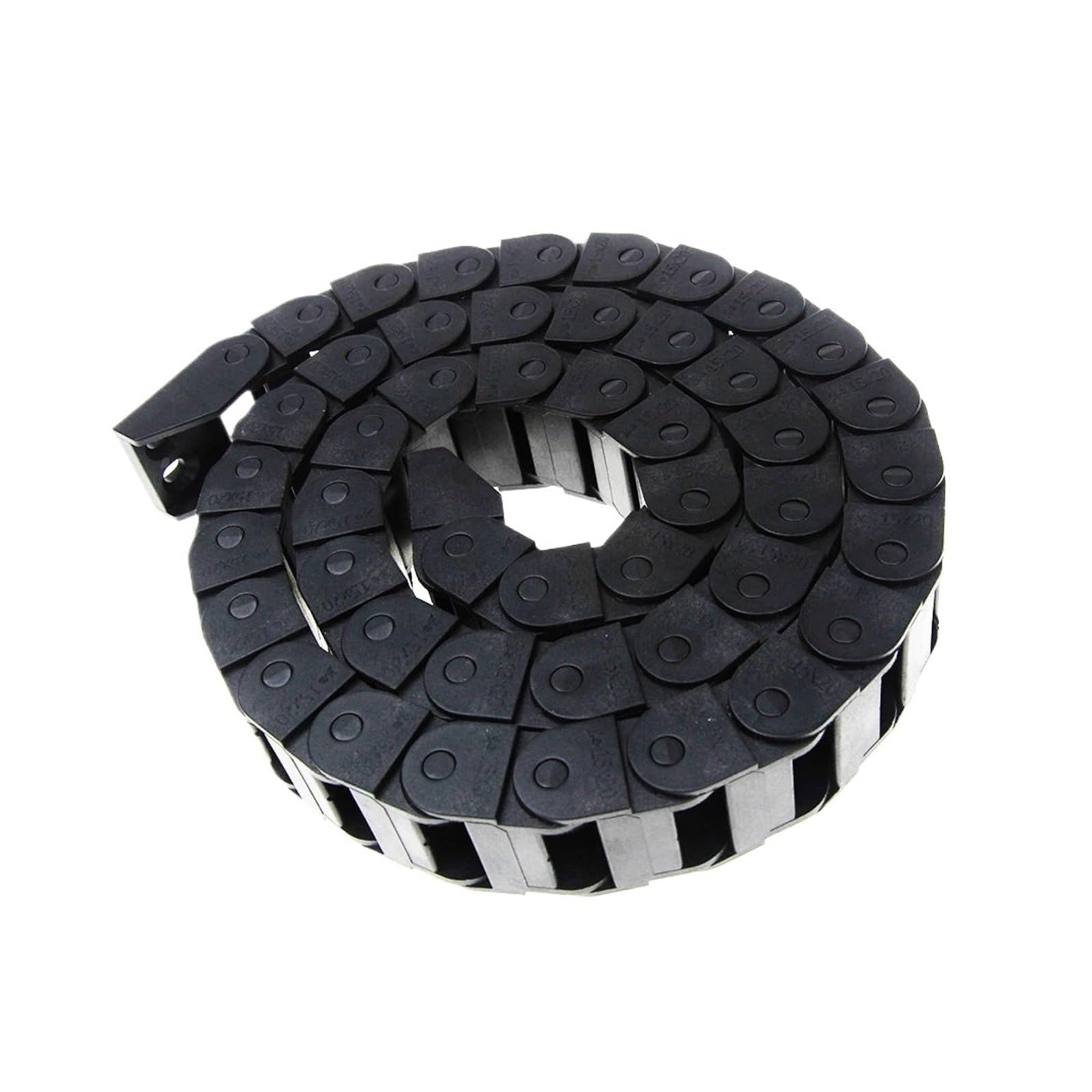Cadena de arrastre de cables de 15 x 20 mm (largo x ancho x alto), 1000 mm, con conectores for fresadoras y herramientas. | Cable Chain
