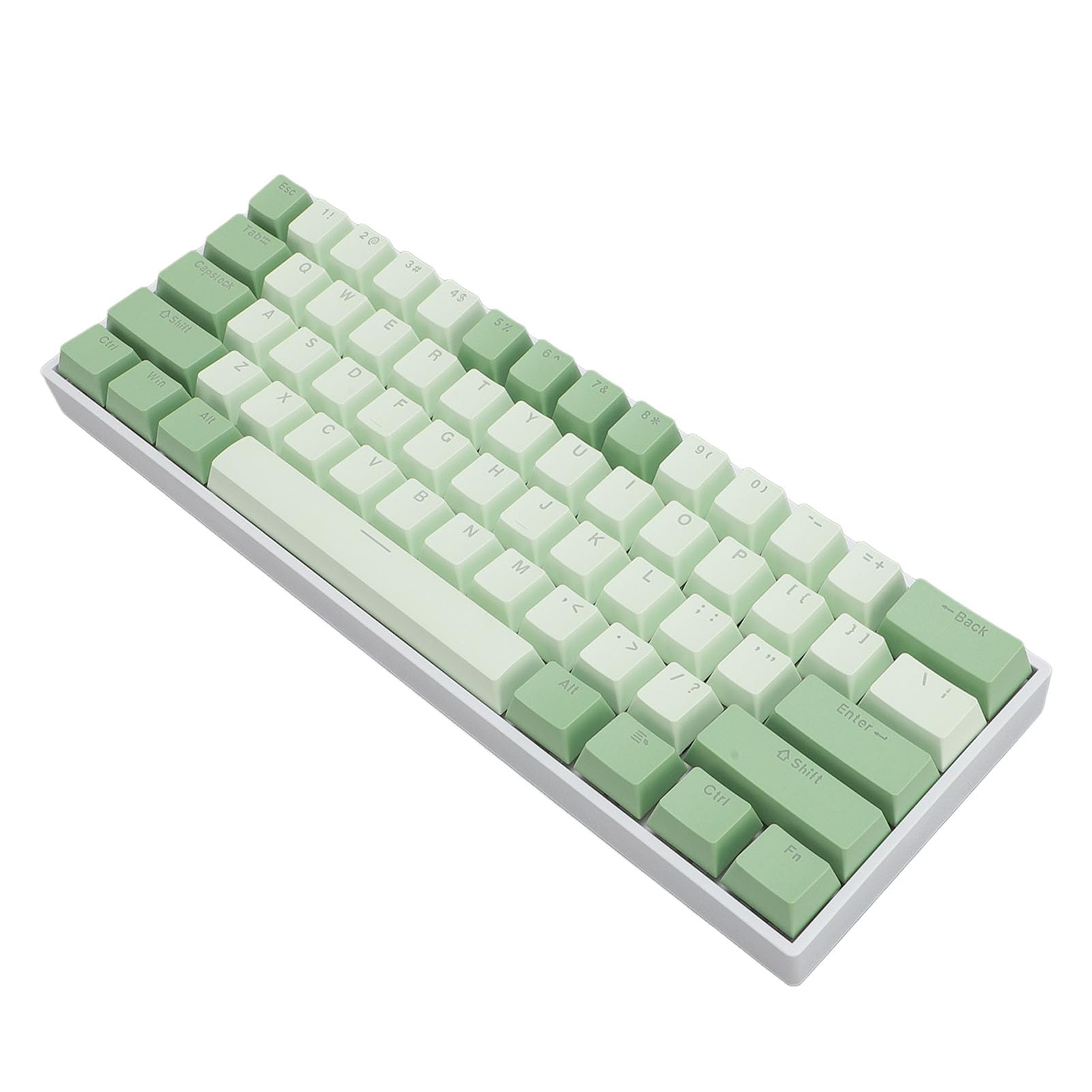61-klawiszowa Klawiatura Mechaniczna, Podświetlany RGB 60% Czerwony Przełącznik z możliwością Wymiany Podczas Pracy, Bezprzewodowa Przewodowa Klawiatura do Gier, dla