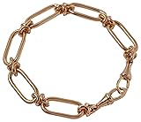 Knuckle Heavy Link Chain Bracelet One Size Yellow
