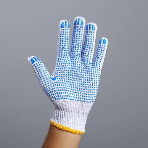 Maeline Bulk Safety Protection Work Gloves With Pvc Grip For Painter Mechanic Industrial Gardening Construction Men, Women #TOP4