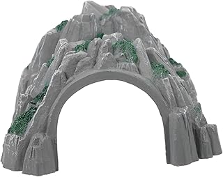 Totority Caverna De Rocha Artificial Brio Trem Acessórios Modelo De Túnel Em Escala N Trem Túnel De Montanha Túnel Ornamental Brinquedos Infantis Modelo De Túnel Decorativo Ponte Suspensa