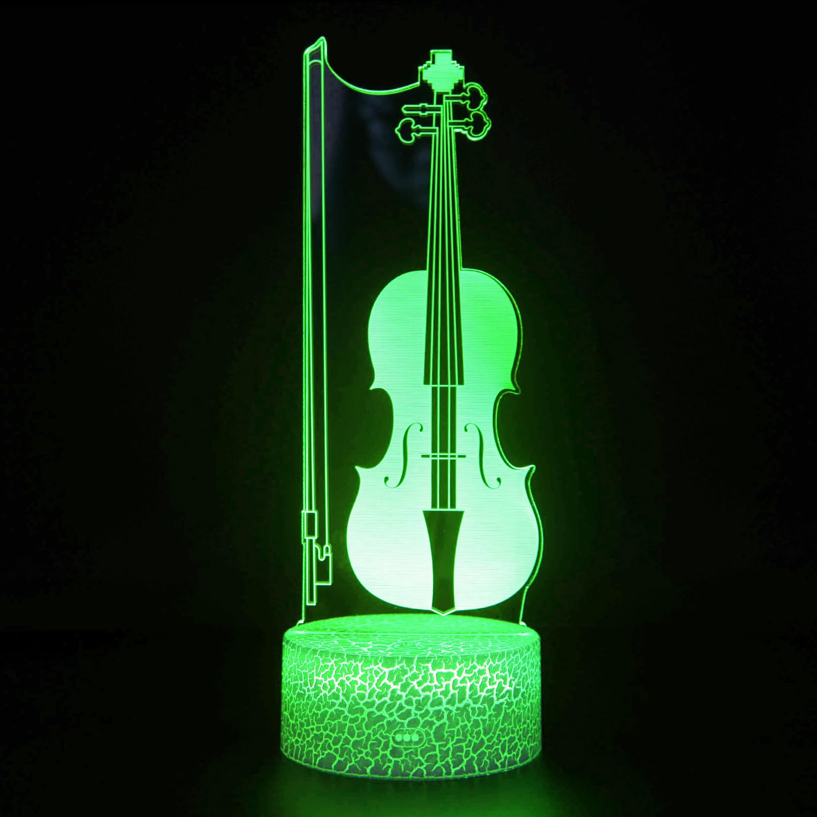 Luce notturna personalizzata per violoncello, regalo musicale personalizzato, decorazione per la camera da letto - Italia