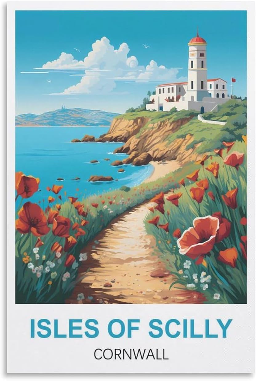 200（35x25CM）0-Piece Brain Teaser Puzzle | Isles of Scilly Cornwall | Adult Challenge Toy & Home Wall Decor