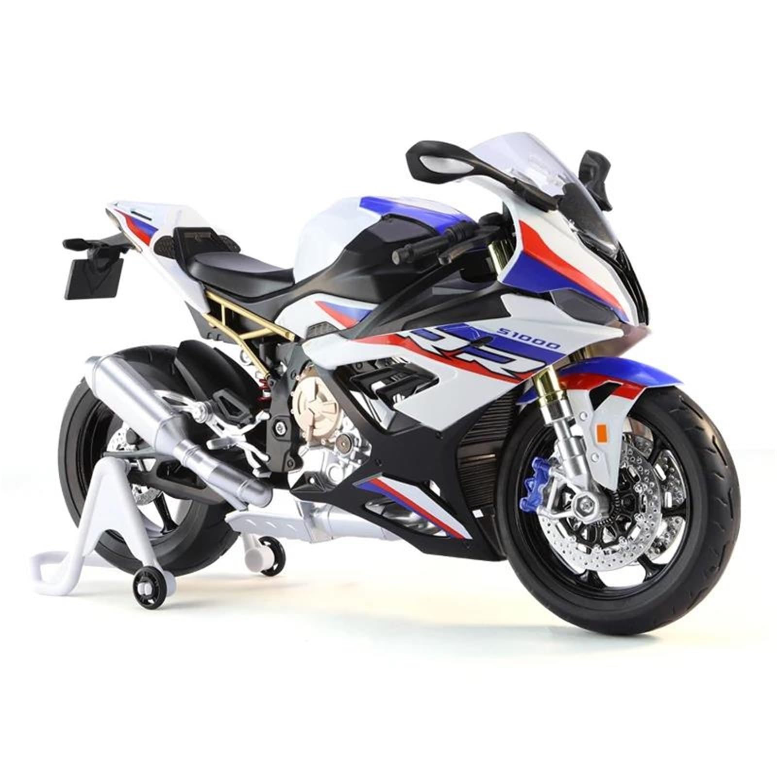 Modelo a escala de moto Moto De Juguete Iluminada, Modelo En Miniatura Metal Fundido A Presión A Escala 1/9, Regalo Colección Para BMW S1000RR S 1000RR S1000 RR