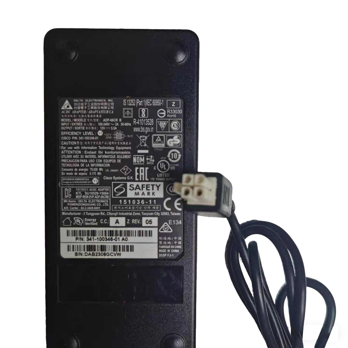 Amazon.com: Rsqqact 12V 4-Pin AC DC Adapter for Cisco ISR 1100
