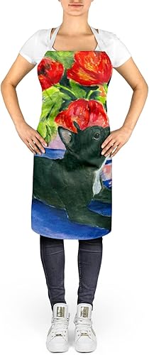 Miniatura 2 de Caroline's Treasures SS8308APRON - Delantal de bulldog francés para cocinar, hornear, manualidades, jardinería para adultos, mujeres y hombres,