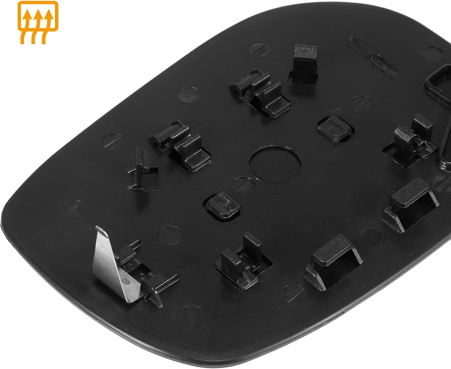 X AUTOHAUX Car Rearview Left Side Non-Heated Mirror Glass with Backing Plate 879090D210 for Toyota Yaris 2006-2012