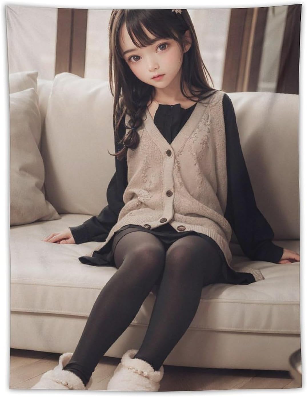 Amazon.co.jp B2タペストリー ロリ 純粋な可愛い女の子 かわいい女の子 コスプレ R (582) ポスターアートパネル壁飾り