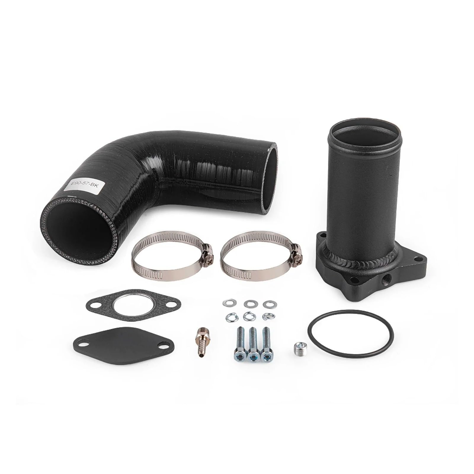 Valvola EGR Ricircolo Gas Scarico Kit Adattatore 50MM 57MM Per Sedile Per VW 1.9 Per Kit Di Eliminazione Diesel TDI 75/80/90/115/130 CV Con Tubo A Gomito In Silicone
