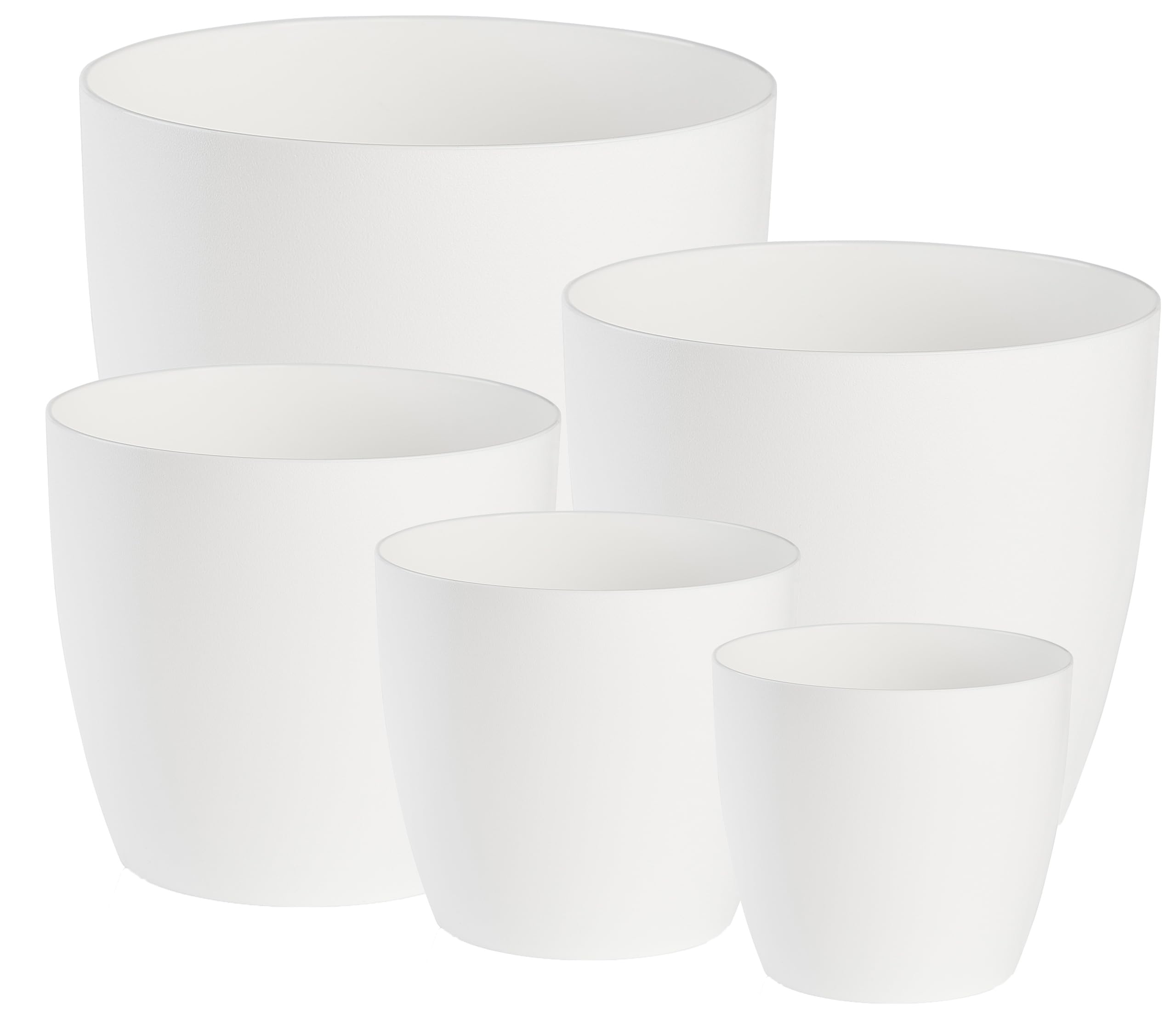 Tymar Vaso per fiori, confezione da 2, vaso per piante in plastica