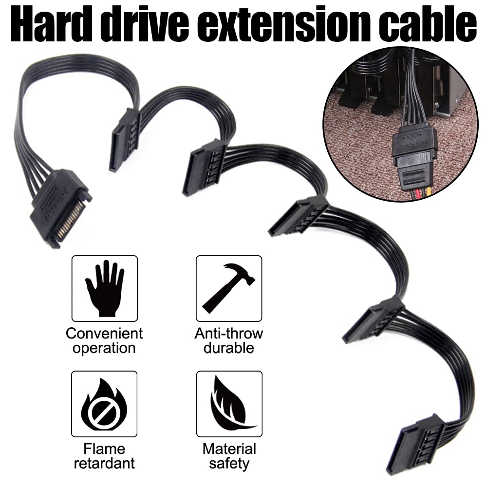 Piplus SATA Power Splitter - 1 to 5 Cable -2
