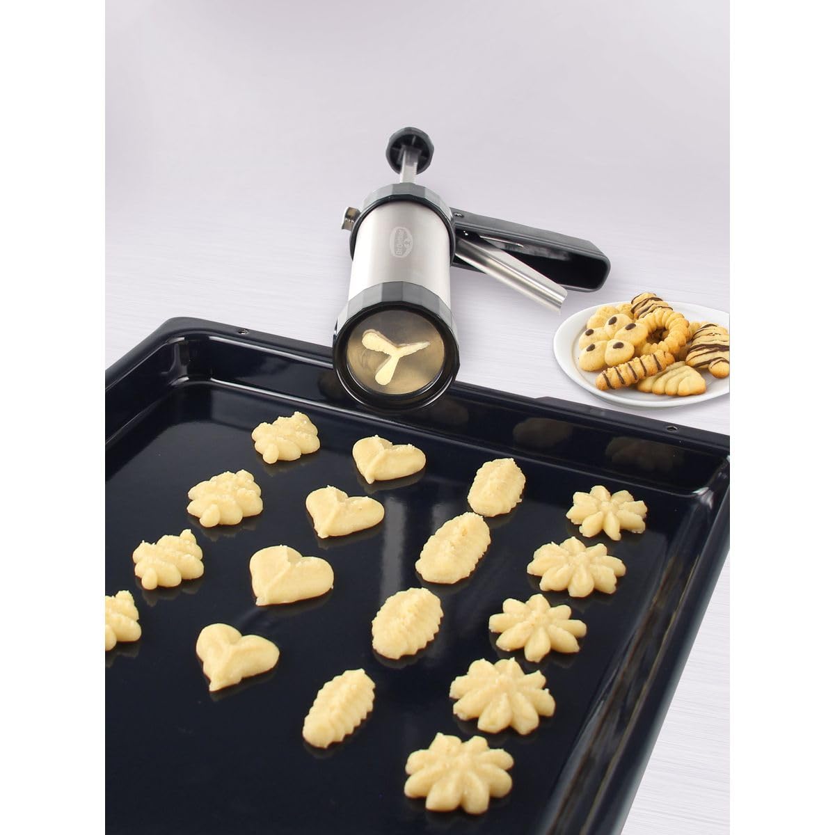 Rouleau à Pâtisserie En Acier Inoxydable - Pour Biscuits, Pâtes, Pâtisseries