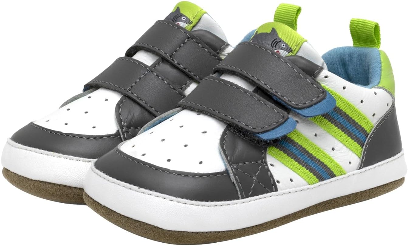 Robeez Baby Boys and Unisex First Kicks Slip Resistant Shoes & Sneakers for Infant and Toddler