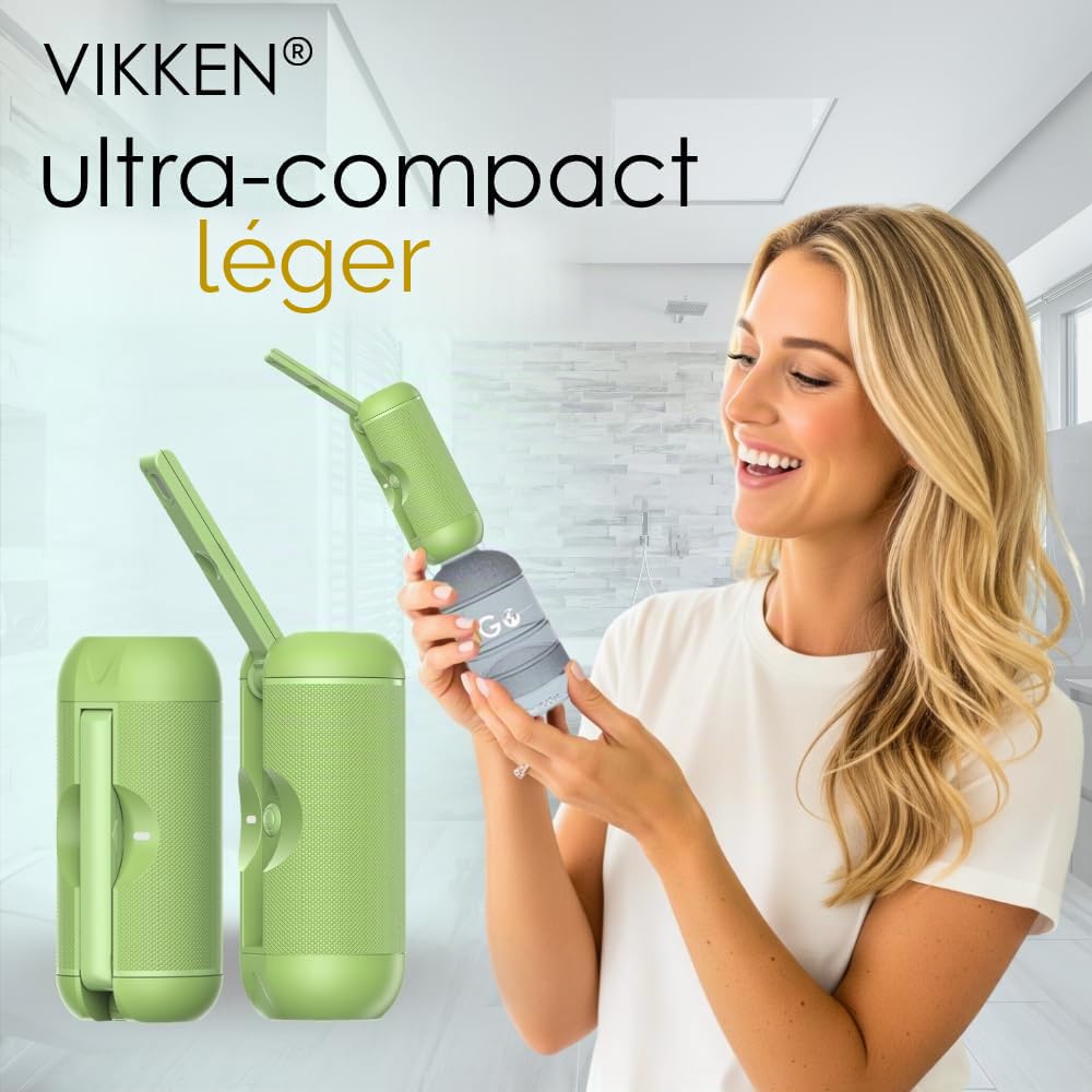 VIKKEN® iGo-X 250 ml Bidet Portable de Voyage Électrique Rechargeable USB-C, Douchette Intime Mobile, Hygiène Intime pour Femme & Homme, Vert