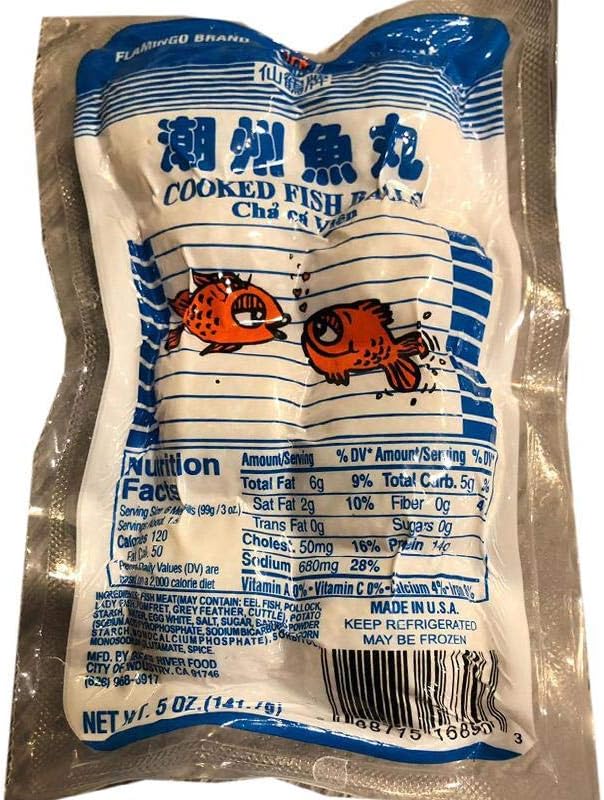 Cha Ca Vian (Cooked Fish Balls) - 5oz (Pack of 9)