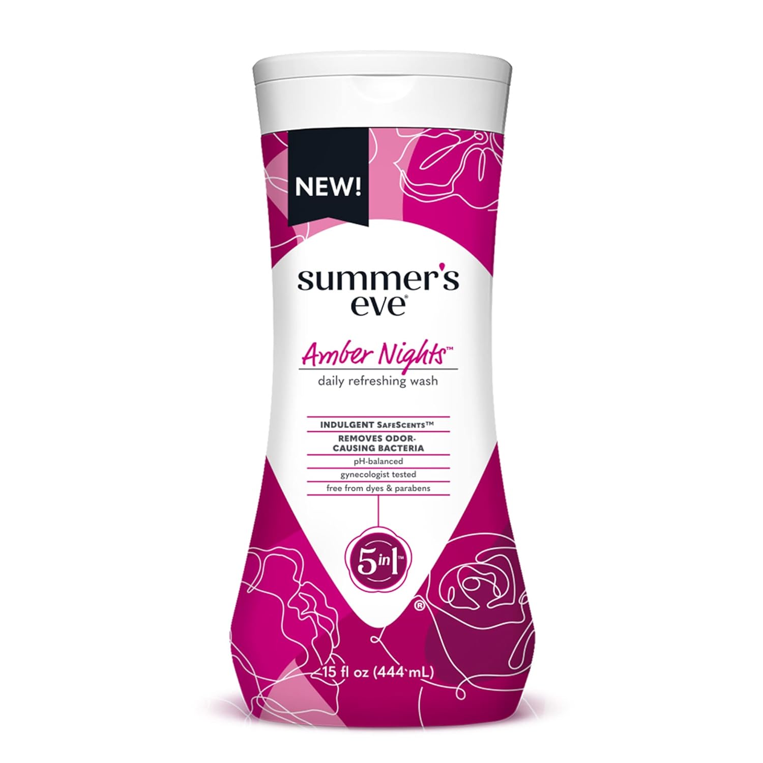 Summer's Eve Amber Nights Feminine Wash, PH-Balanced wash, 15 Fl Oz : Everything Else