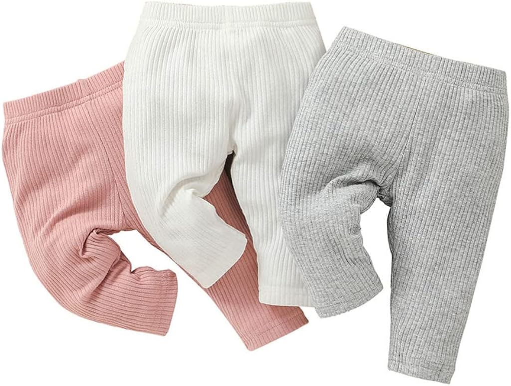 Lala Bear Baby Girl Infant 3 Pack Solid Pants and Casual Leggings: Clothing, Shoes & Jewelry