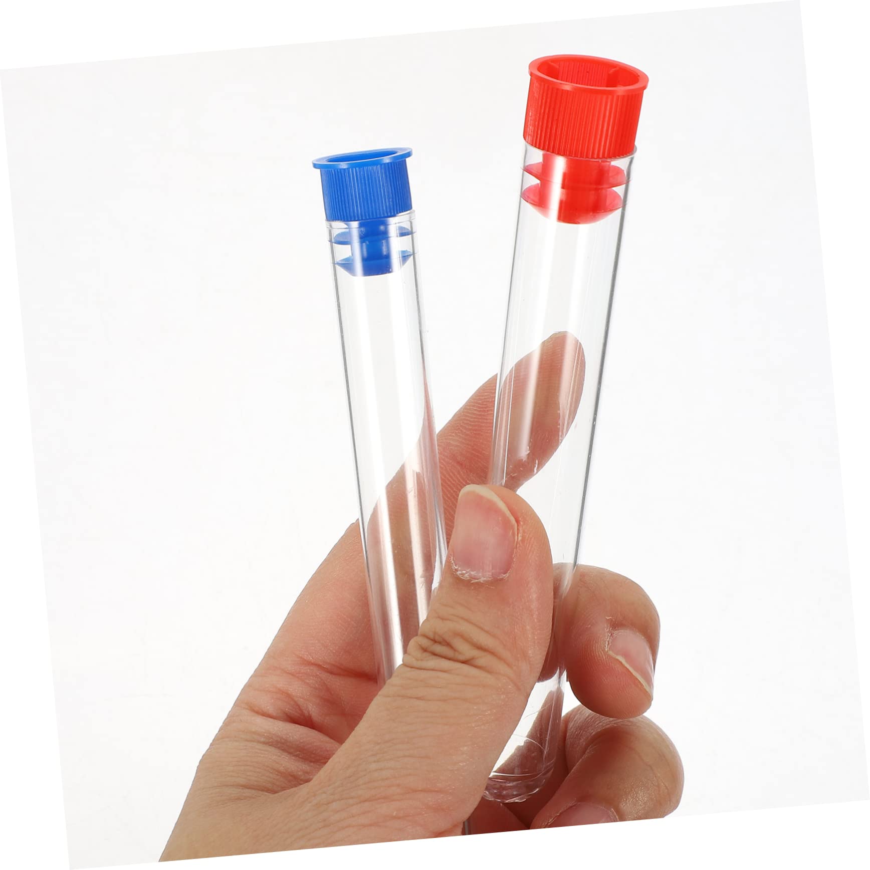 SOLUSTRE 5 Sets Reagenzgläser Aus Kunststoff Reagenzgläser Für Science-Partys Aufbewahrungsbehälter Für Reagenzgläser 100 Stück Laborbecher Für Jungen Und Mädchen 12 Stück * 5