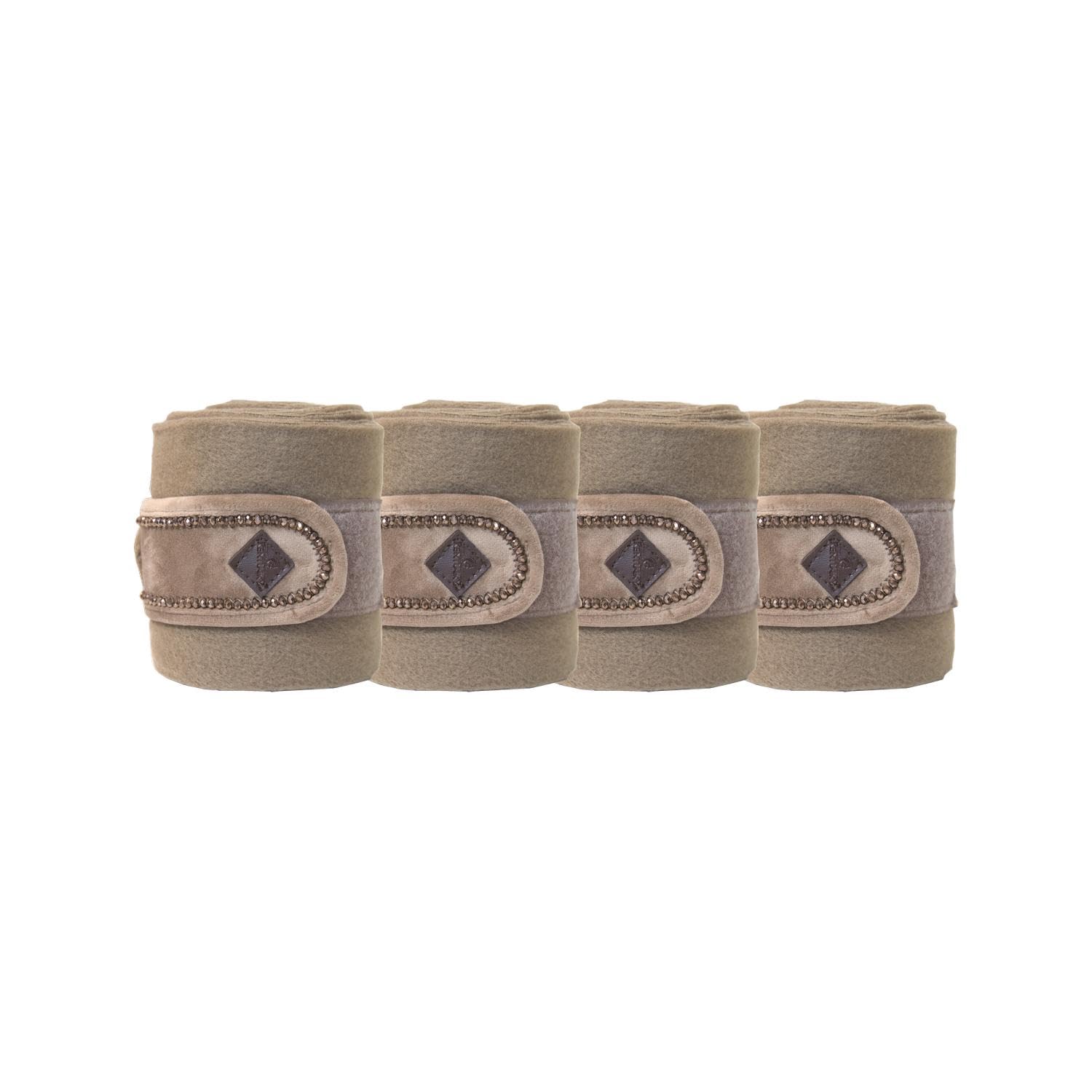 Kentucky - Fleecebandagen Velvet Pearls beige